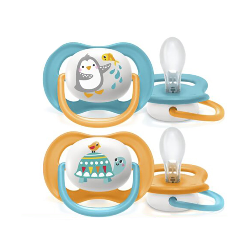 Ty ngậm thông khí Ultra Air Lime Philips Avent hình thú 6-18M (vỉ đôi)