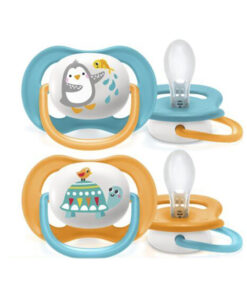 Ty ngậm thông khí Ultra Air Lime Philips Avent hình thú 0-6M (vỉ đôi)