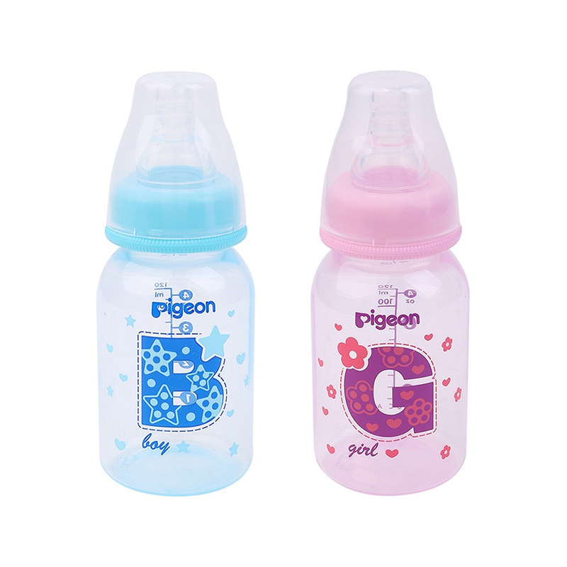Bình sữa PP cao cấp màu xanh, hồng (bé trai, gái) 120ml