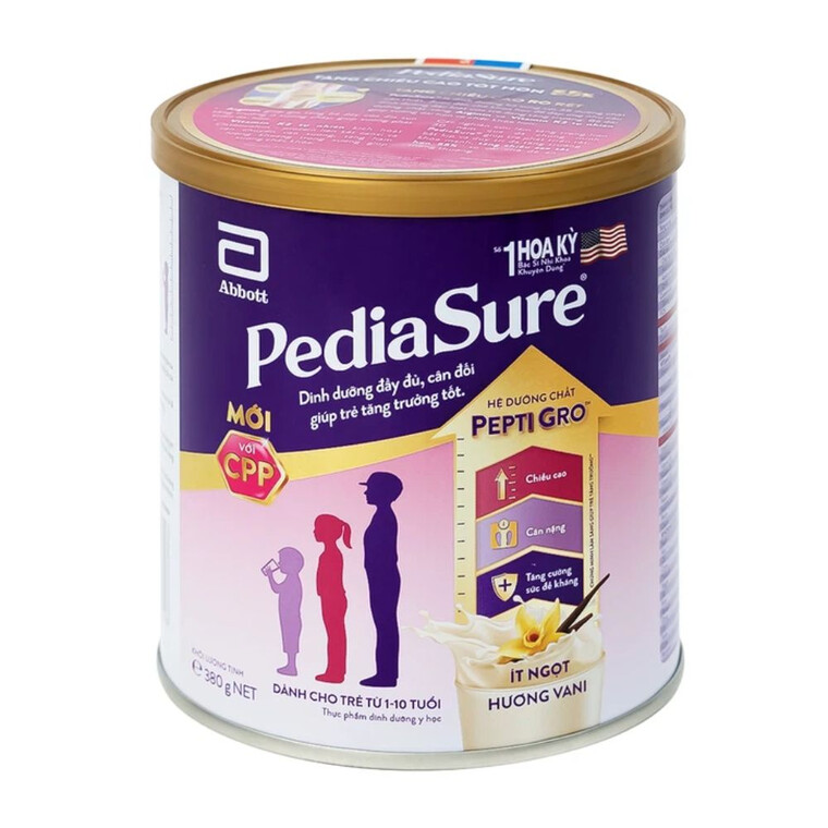 Sữa bột Abbott PediaSure 380g cho trẻ từ 1-10 tuổi
