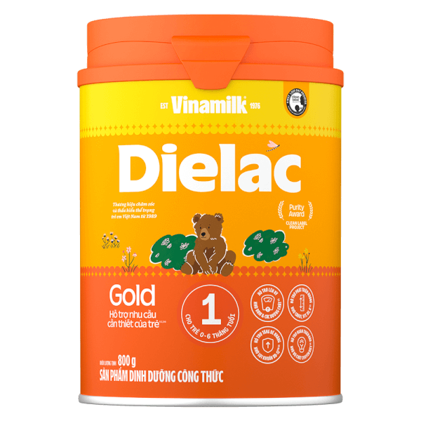 Sữa bột Dielac Gold 1 800g cho trẻ từ 0-6 tháng tuổi