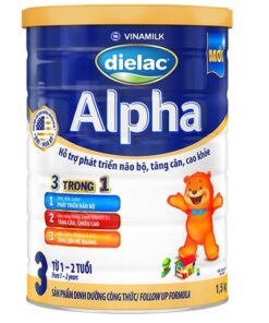 Sữa bột Dielac Alpha 3 1.5kg cho trẻ từ 1-2 tuổi