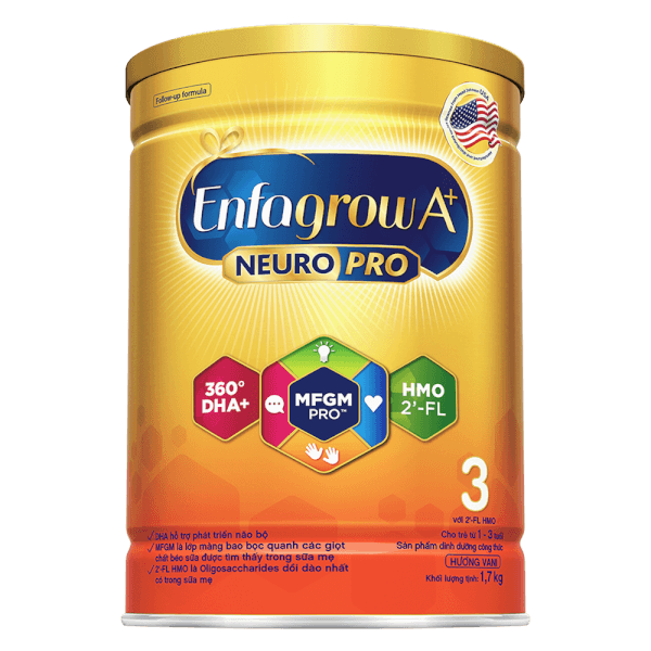 Sữa bột Enfagrow A+ 830g cho trẻ từ 1-3 tuổi