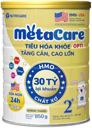 Sữa bột Metacare 2+ 850g cho trẻ từ 2-10 tuổi