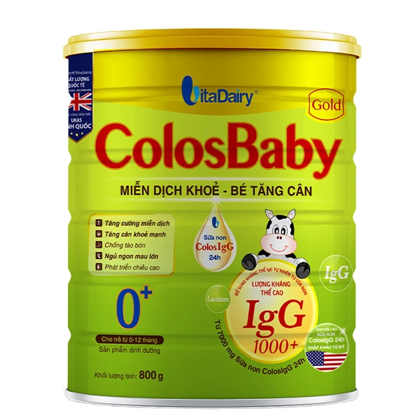 Sữa bột ColosBaby 0+ 800g cho bé từ 0-12 tháng tuổi