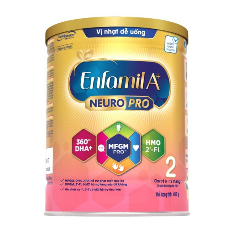 Sữa bột Enfamil A+ 2 830g cho trẻ từ 6-12 tháng tuổi