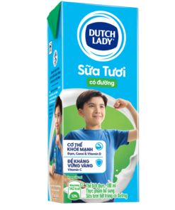 Sữa tươi tiệt trùng có đường của Dutch Lady 180ml