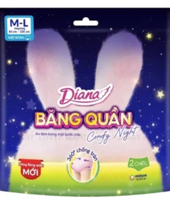 Băng Vệ Sinh Dạng Quần Diana Comfy Night Size M-L Gói 2 Miếng