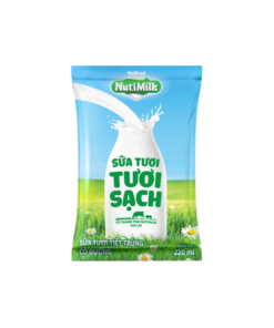 Nutimilk Sữa Tươi Tươi Sạch Có Đường Bịch 220ml