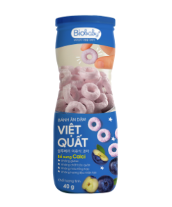 Bánh ăn dặm Biobaby – Vị việt quất hũ 40g