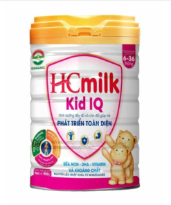 Sữa mát HC Milk Kid IQ 900g - Sữa bột dinh dưỡng cho trẻ từ 6-36 tháng phát triển trí tuệ và thể chất