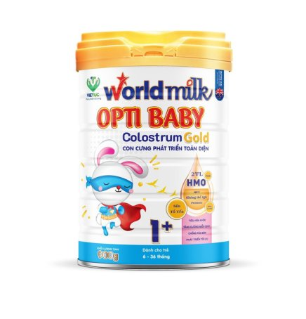 Sữa dinh dưỡng cho trẻ 6–36 tháng World Milk Opti Baby Colostrum Gold 900g