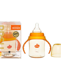 Bình sữa cổ rộng PPSU Wesser 180ml (0-3 tháng)