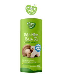 Bột nêm rau củ Mămmy không muối vị nấm, an toàn cho bé 1 tuổi - Chai 85g