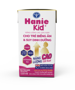 Thùng sữa bột pha sẵn Nutricare Hanie Kid 110ml cho trẻ biếng ăn và suy dinh dưỡng