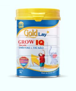Sữa tăng trưởng chiều cao Goldlay Grow IQ lon 900g - Tăng chiều cao tối ưu cho trẻ từ 1-15 tuổi