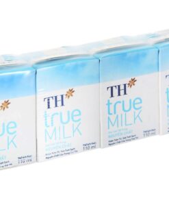 Sữa tươi tiệt trùng không đường của TH true MILK dạng lốc 4 hộp 110ml