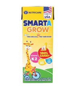 Sữa dinh dưỡng pha sẵn Nutricare Smarta Grow hương vani 180ml (dạng lốc 4 hộp)