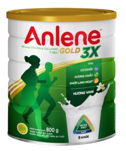 Sữa bột Anlene 3X dành cho người từ 30 tuổi trở lên hương vani 800g