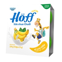 Sữa chua hoa quả Hoff vị chuối 4x55g