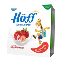 Sữa chua hoa quả Hoff vị dâu 4x55g