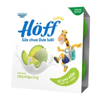Sữa chua hoa quả Hoff vị dưa lưới 4x55g