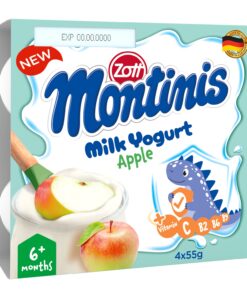 Sữa chua Zott Montinis vị táo 4x55g