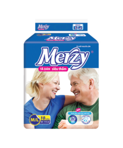 Tã Quần Người Già MERZY Siêu Thấm Khô Thoáng Bảo Vệ Chống Rò Rỉ Size M16/L14/XL12 Miếng