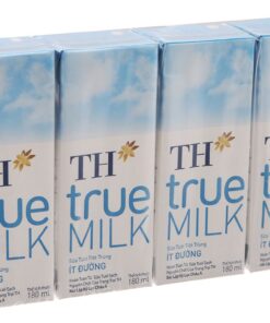Sữa tươi TH true Milk ít đường 180ml (Lốc 4 hộp)