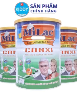 Sữa Milac Canxi ngừa loãng xương, tiểu đường 900g cho người từ 40 tuổi trở lên