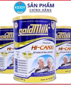 Sữa Goldmilk Hi Canxi 900g ngăn ngừa loãng xương, tiểu đường có bổ sung Tổ Yến & Sữa Non