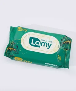 Khăn ướt Lamy gói 20 tờ nhỏ nhắn không mùi