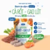 Bánh Ăn Dặm Biobaby (cà rốt-gạo lức) bổ sung canxi và chất xơ hỗ trợ tiêu hóa cho bé từ 6 tháng, túi 30g