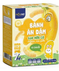 PRINNEST Bánh Gạo Organic Vị Chuối 30g