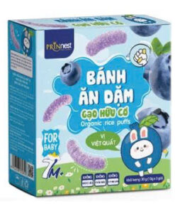 PRINNEST Bánh Gạo Organic Vị Việt Quất 30g