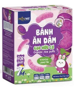 PRINNEST Bánh Gạo Organic Vị khoai lang tím 30g