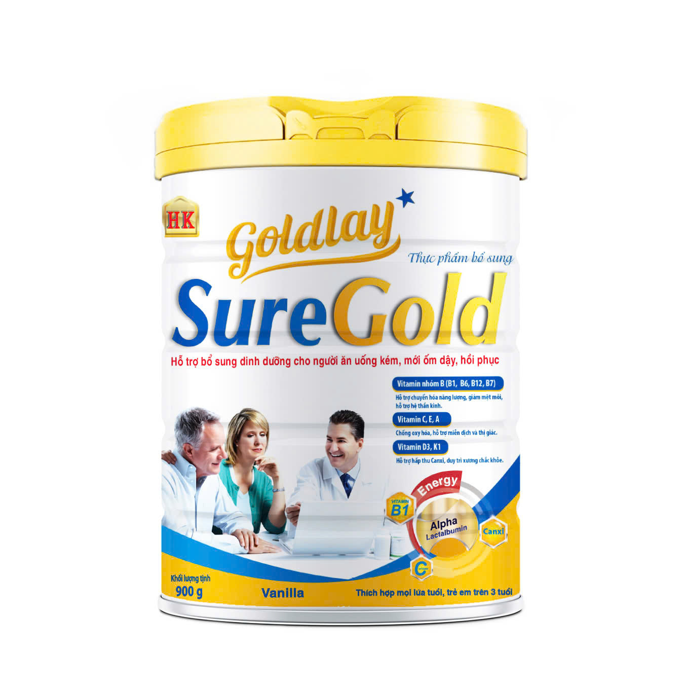 Sữa cho người cần phục hồi sức khỏe Goldlay Sure Gold 900g